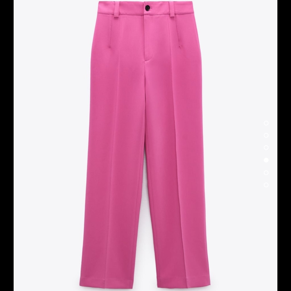 NEW Zara full lenght fucsia pants